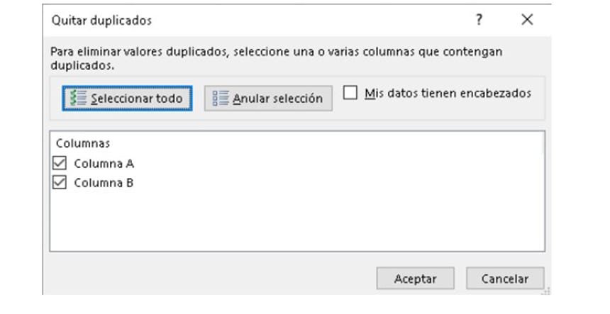 herramientas de eliminación de duplicados cursos excel